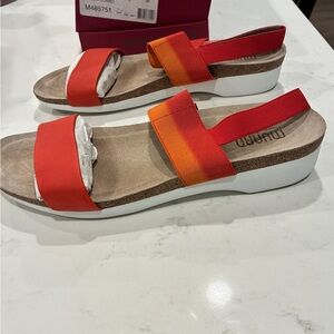 Munro Pisces Melon Combo (Red and Orange) Women's Sandals